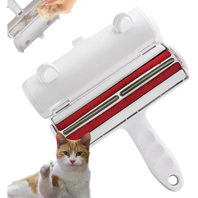 While pets bring so much joy into a household they bring hair and sometimes lots of it. You can love your dog or cat unconditionally and still hate the sight of their fur and dander on couch cushions or your bedspread.

Cincofelia Pet Hair Remover, it's a combination of the most useful,Reusable, sturdy, and eco-friendly tools to remove pet hair, lint, and dander effortlessly from your couch, bed, carpet, clothes and car.

Features of Reusable Lint Roller:

. Using ABS plastic + nylon fiber / comfortable touch without hurting the skin.

. Scroll wheel design/two-way scrolling does not hurt the wrist.

. Comes with dust cover, no sticky things.

. Half-dry and half-wet for good hair removal

. Package Dimensions ‏: ‎ 8.31 x 6.46 x 4.92 inches ; 0.4 Lbs.

Package Content:
1x Pet Hair Remover