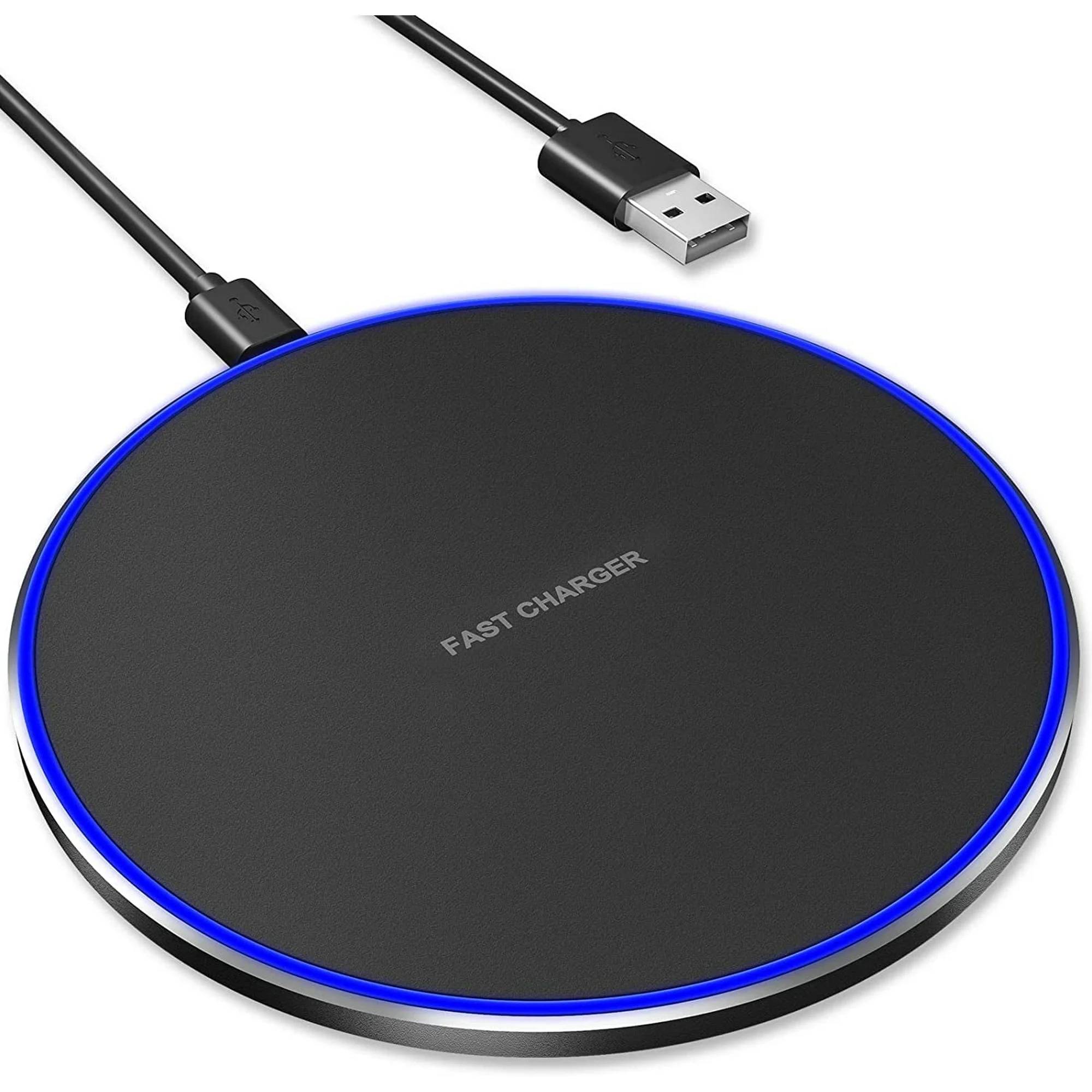 Juyafio Wireless Charger, 10W Fast Wireless Charging Pad Station for iPhone 13/13 Pro/13 Pro Max/13 Mini/12/SE/11/X/XR/8, Samsung Galaxy, AirPods/AirPods Pro, Huawei Mate 20 Pro/Mate 30/P50.

. Fast Wireless Charger have three kind charge modes Available: 10W, 7.5W, 5W, which suit for many phones and Airpods.

. No need to connect the charging cable to the phone, let you experience the fun of wireless charging. Easy and safe charging, enjoy life.