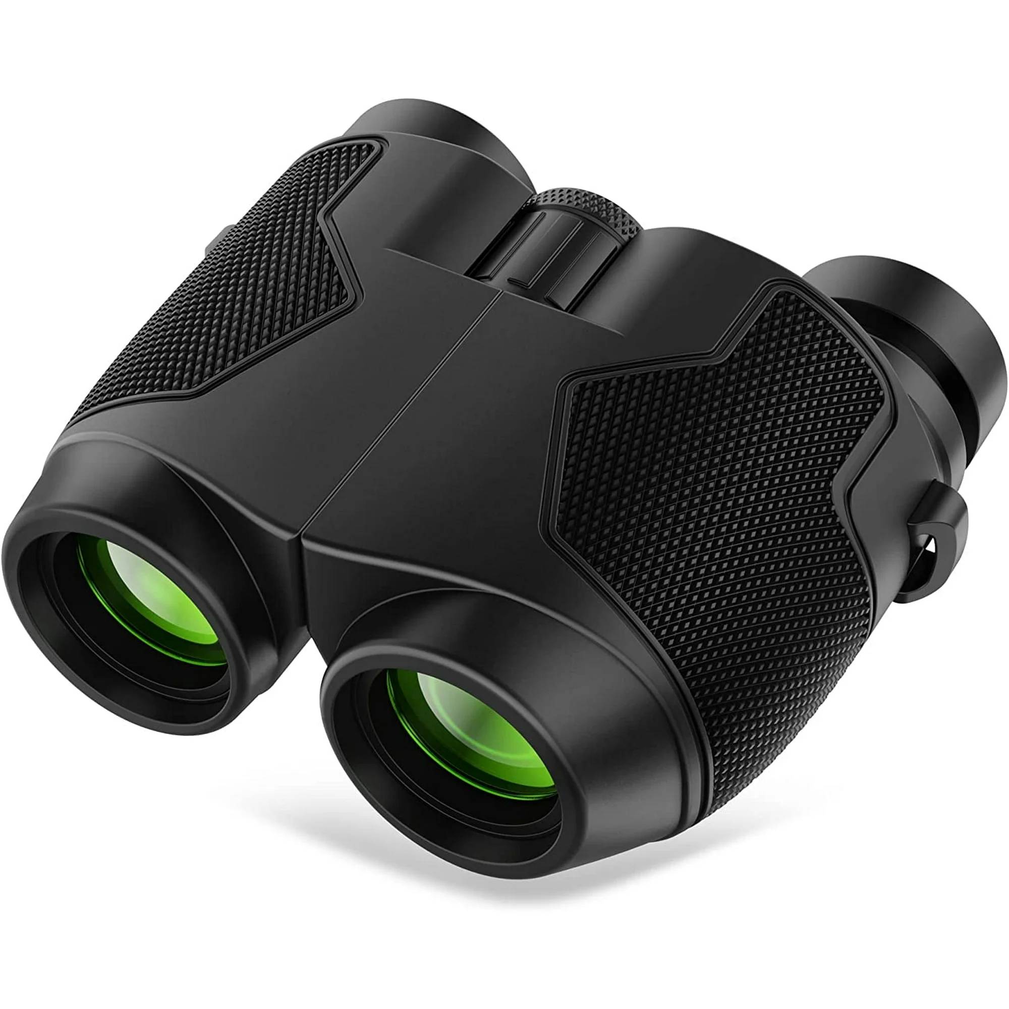 Juyafio binoculars are perfect focused viewing, it is easy to use and easy to learn. The small binoculars are solid and lightweight.binoculars are DURABLE AND LIFE WATERPROOF at the same time. binoculars suitable for sharing precious hiking, football games, bird watching, wildlife watching memories with your friends. binoculars for adults very suitable for hunting, hiking, exploring, viewing, sailing, birdwatching, concert, outdoor sports, etc.

✅ Great for bird watching
Juyafio binoculars for adults and children. These binoculars are fully competent and able to work for bird watching, hunting, hiking, traveling, sports events, theater and concert. Also ideal great gifts for Christmas, Father's Day and boys girls gifts.

✅ Perfect Focused Viewing
Juyafio binoculars have 12x magnification, 25mm objective lens, and wide field of view, 273ft/1000yds, letting you look farther and see wider. compact binoculars coating with FMC broadband coating and premium BAK4 prism, small binoculars ensure verisimilar imaging.

✅ EZ to use, easy to learn
Juyafio binoculars can be adjusted by a Smoothcentral focusing wheel and a diopter adjustment ring on the right eyepiece.Bird watching binoculars are very easy for you to adjust focus and zoom close so as to look through clear images. The binoculars are made of ABS plastic, and non-slip rubber armor is made for secure grip, shockproof, lightwater resistance.

✅ Sturdy and lightweight
One hand can be mastered when you use green binoculars for opera, birdwatching, camping, traveling, wildlife watching, soccer games, cruising or other outdoor activities, the low light night vision goggles (not for the completely dark night) is more convenient to use and carry.

✅ Durable and Life Waterproof
The binoculars are made of ABS plastic and they also come with a cruise binocular strap, you can use this item in different situations. And non-slip rubber armor is made for secure grip, shockproof, light waterproof.