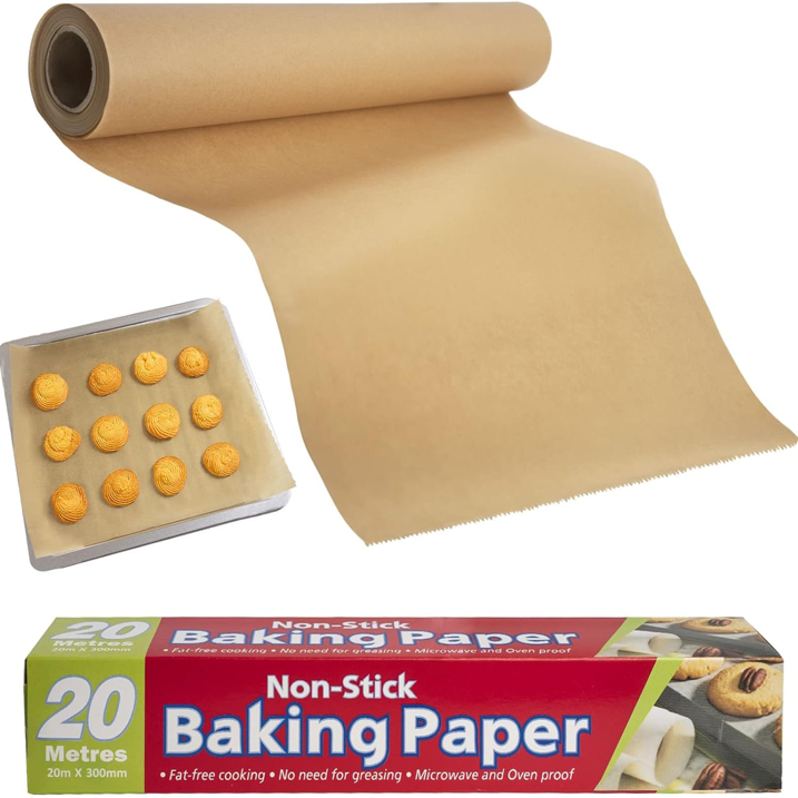 Features:
. Easy to tear.
. Fast & easy clean up.
. Non-stick and oven safe up to 425°F.
. Food grade material, non-toxic.
. Easily to cut into different sizes according to your baking needs.

Juyafio Non-Stick Parchment Paper makes for easy clean up after baking and cooking. An indispensable kitchen tool, this parchment paper allows you to take more time enjoying your meal rather than cleaning, with 65 square feet of parchment, you can be assured that there will be enough to last you several cooking and baking occasions. Perfect for lining cookie sheets, this household staple keeps cookies from sticking, makes pizza slide off the pan effortlessly, and makes roasting vegetables a breeze. Keep your kitchen stocked with Juyafio Non-Stick Parchment Paper for easy cleanup when baking and cooking.