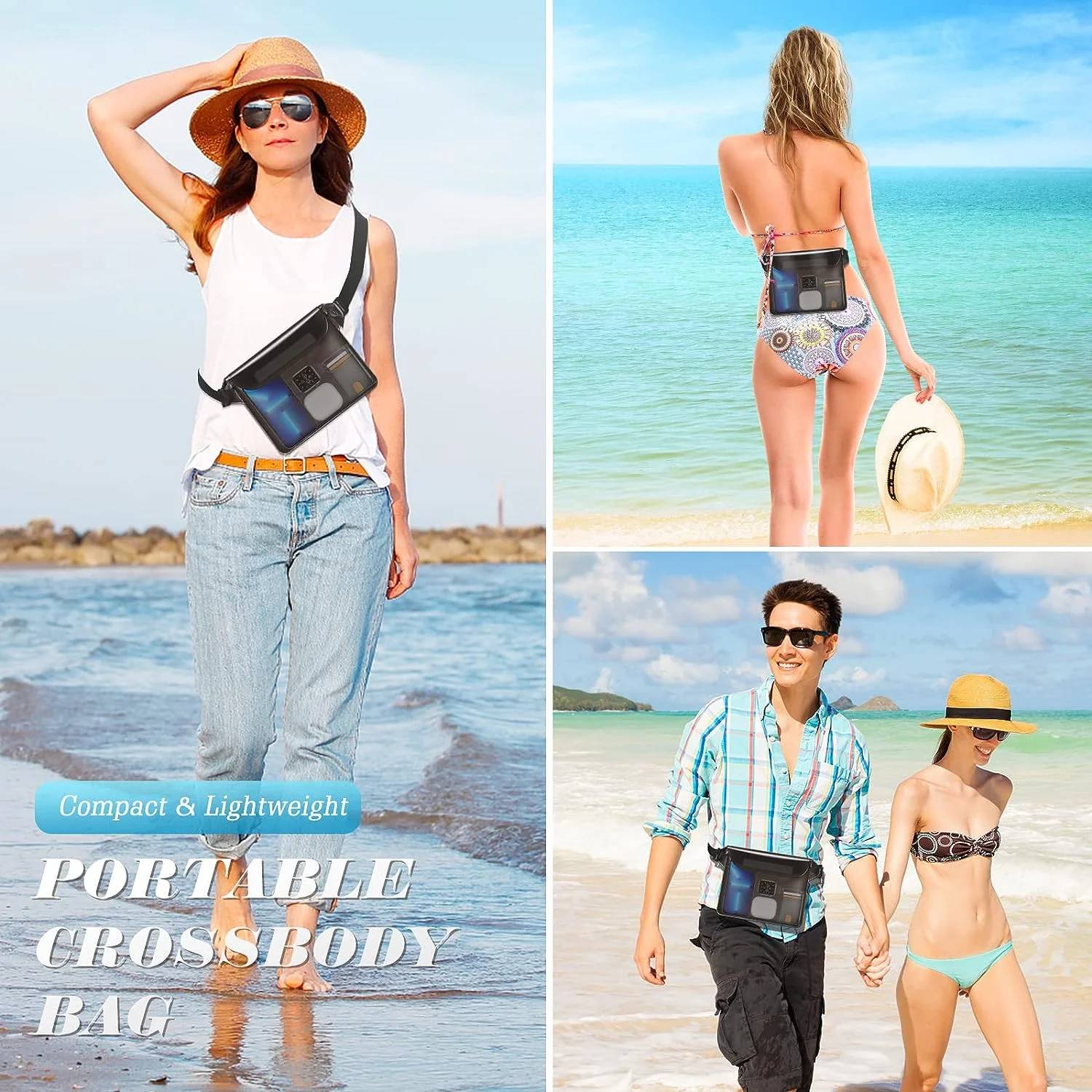 🏄🏻‍♂️🏄🏻‍♂️ Calling All Beachgoers, Boaters, Cruise Fans, and Water Sports Enthusiasts!



🏄🏻‍♂️🏄🏻‍♂️ Whether you're snorkeling in Hawaii, cruising the Caribbean, or playing in the wave pool at Six Flags Hurricane Harbor, your enemies are the same: water damage and theft. These ultralight, waterproof bags are an essential pre-trip purchase that will help you beat both!

 

🏄🏻‍♂️🏄🏻‍♂️ The triple threat of three zippered seals keeps water out, and an adjustable strap keeps your on-the-go essentials secure by your side, out of reach of thieves.



🏄🏻‍♂️🏄🏻‍♂️ Designed by water lovers for water lovers, each pouch in this handy 2-pack weighs less than a quarter of a pound, but don't let that fool you. Waterproof Pouch can handle some big waves, deep depths, and serious water rides.



🏄🏻‍♂️🏄🏻‍♂️ Still a little paranoid? You can put your phone, passport and other valuable items in a separate zippered pouch for double protection and extra peace of mind.