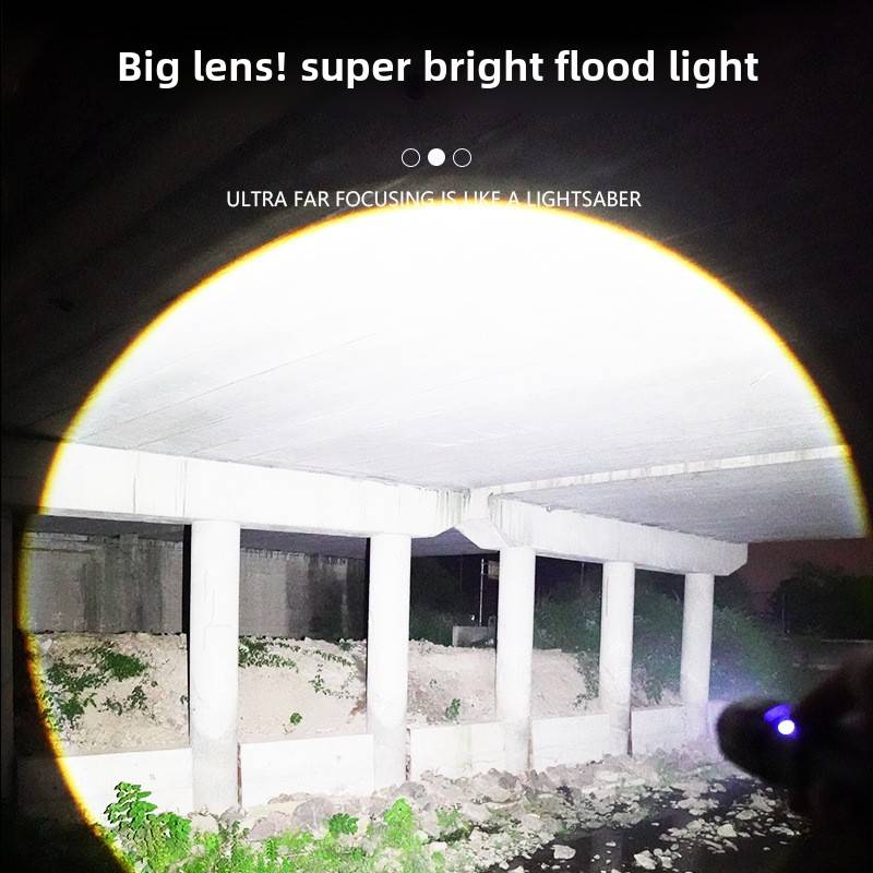 The flashlight newly upgraded P50 chip can generate brightness up to 20000 lumens.</br>Easy to Use: 3 brightness settings can be adjusted freely. Long press can turn off any current mode, effectively saving power.</br>Adjustable: flashlight By stretching the head of the flashlight, you can freely choose the illumination range, 180-degree large-area illumination or long-distance illumination, which is convenient to control the illumination range and distance of the flashlight.</br>Durable: flashlight Made of high-hardness aluminum alloy and IPX5 waterproof material, it is wear-resistant, fall-resistant, durable, and can be used normally in harsh environments such as rain and snow.</br>Easy to carry: The flashlight body is 4.06inch long and the head is 1.69inch wide. It is very convenient for indoor and outdoor use.</br>Flashlight Powerful 20000 High Lumens 3 Modes IP67 Waterproof Super Bright P50 Bulb Zoomable Torch for  Hiking Hunting