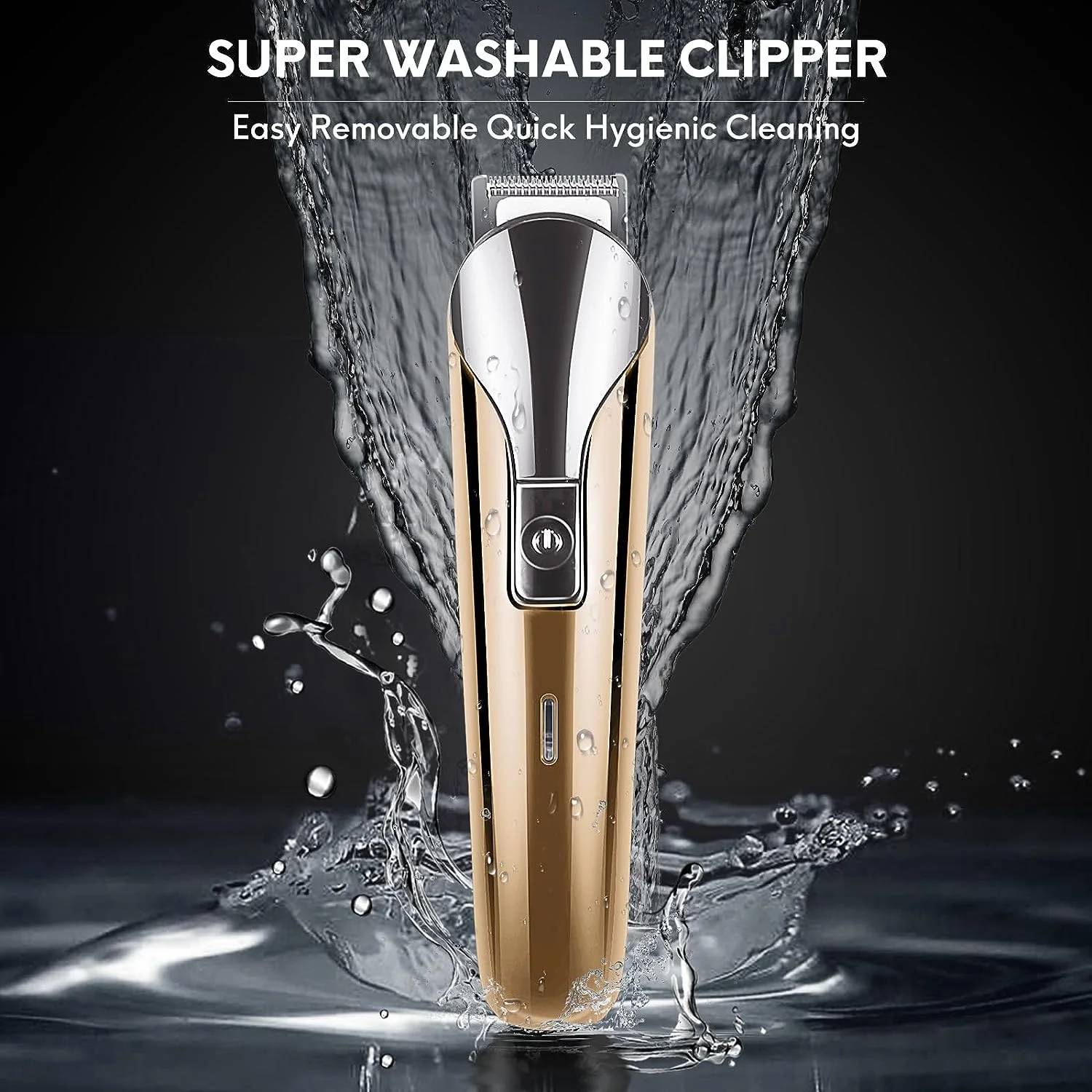 ✅ delpattern 5-in-1 Multi Trimmer, beard trimmer for men, waterproof electric razor, cordless shaver, hair trimmer for mustache, groin and body hair, painless hair removal, grooming kit for men, 11 adjustable combs, portable and ready for traveling essentials.

✅【Multifunctional Usage】The all-in-one barber clippers, hair clippers for men for beard, head, body, face hair styling, and other trimming needs.

✅【Rechargeable & Powerful】Built-in rechargeable lithium-ion battery, 120 minutes of run time, about 1.5 hours to fully charge.

✅【IPX7 Waterproof & Easy to Clean】100% Whole Body Washable: Our grooming kit is designed to be fully washable, making it easy to clean after use. The blades are also detachable and can be cleaned with the brush included in the kit.